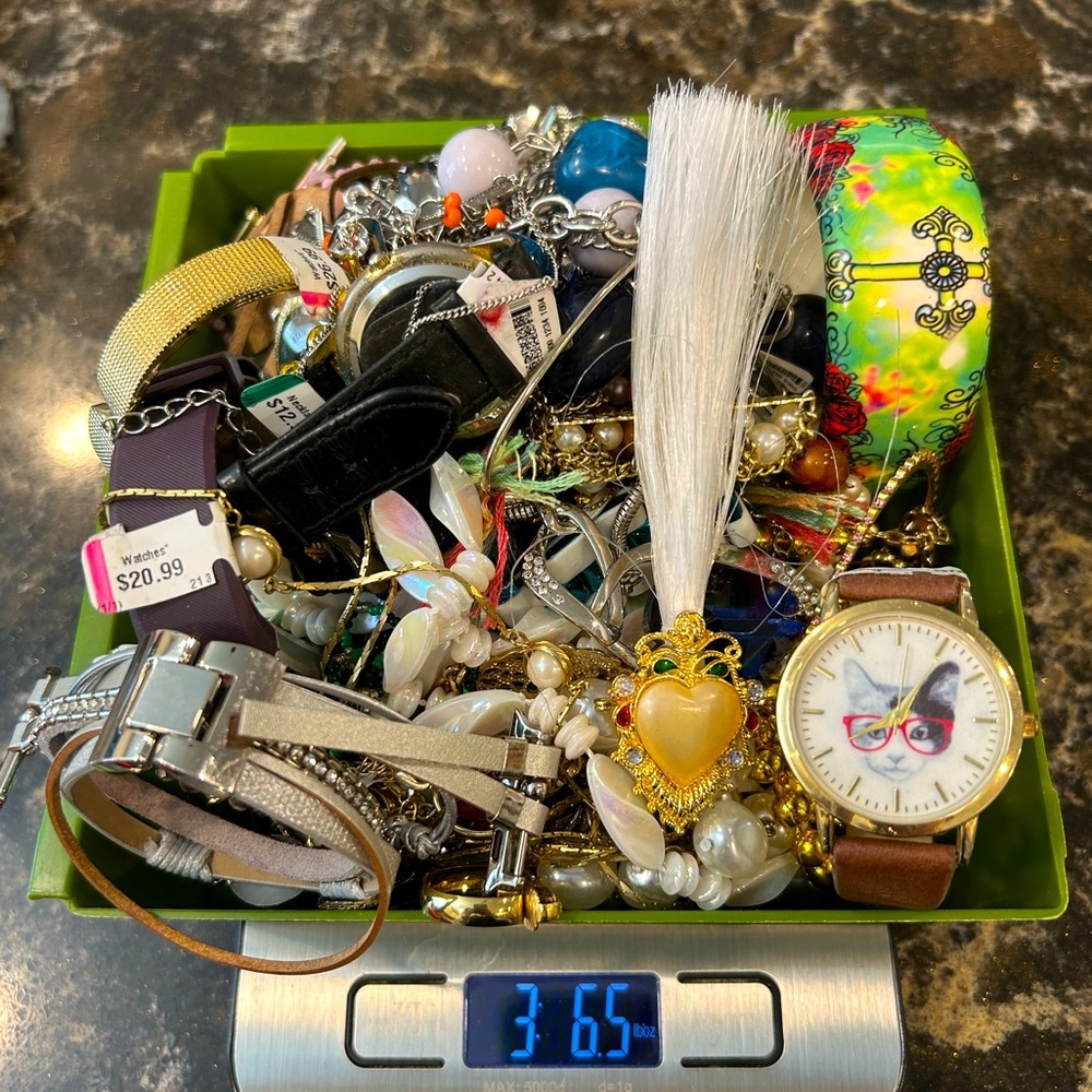 3lbs 6.5oz vintage to now repair / wear / create jewelry bag